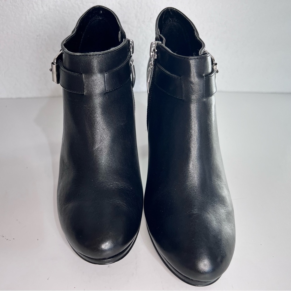LAUREN by #RALPH LAUREN#  Black 🖤 Ankle Dress Booties - Picture 7 of 16